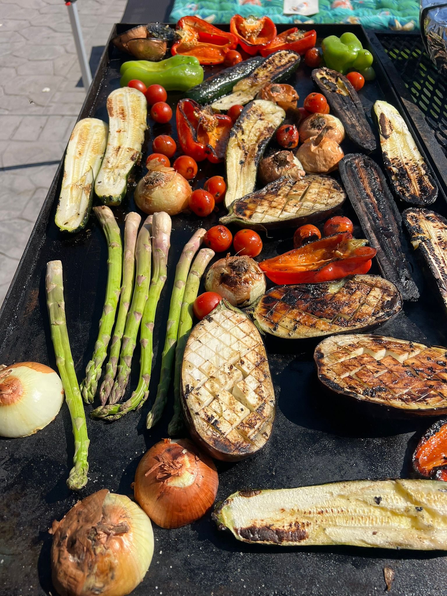 Verduras a la plancha con hierbas
